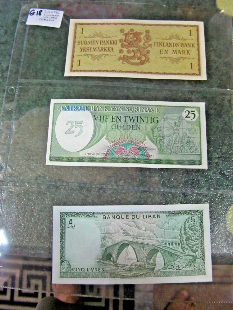 BANK NOTES WORLD 3 NOTES G18