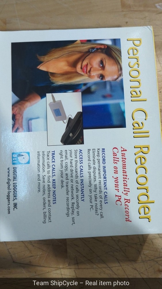 SEALED Digital Loggers Personal Call Recorder Automatically on your PC G2U