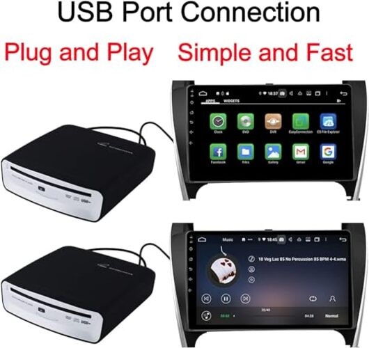 USB External Car CD Player for Android - USB Universal Connection
