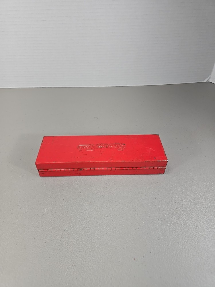Vintage SNAP-ON KRA-229 1/4" Socket Tool Metal Box Empty No Tools
