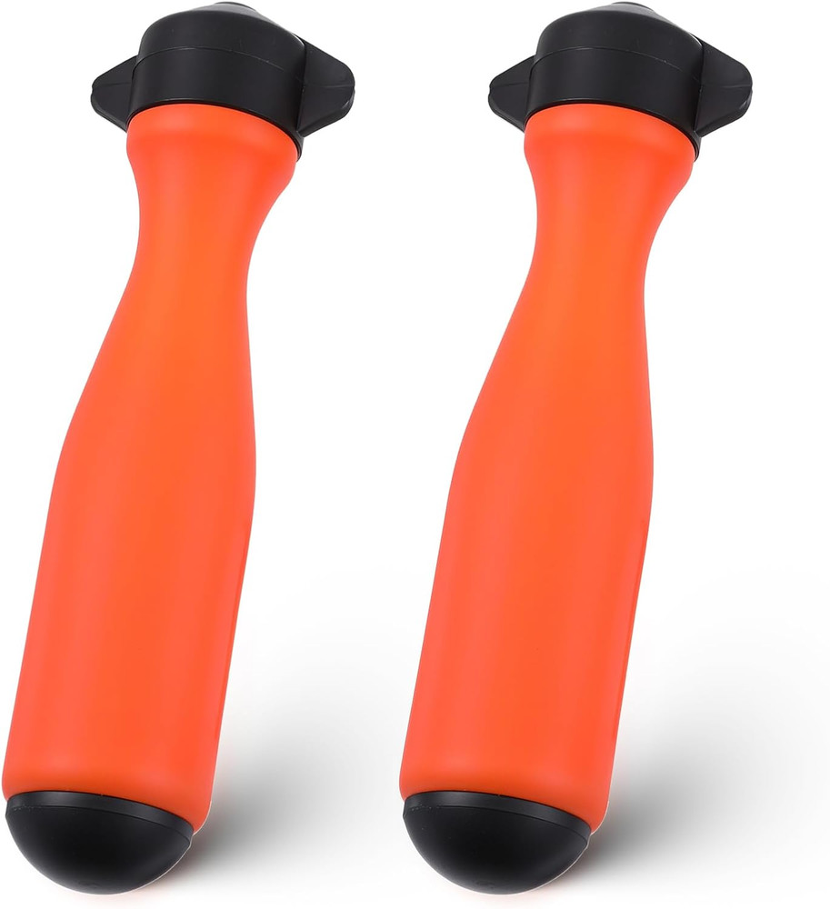 2 Pack Round File Handle with Adjustable Nut, Nylon File Tool Replacement Grip