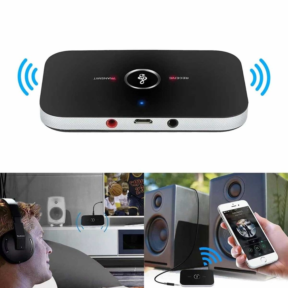 Wireless USB Bluetooth 5.0 Audio Transmitter Receiver Adapter 3.5mm For TV Car