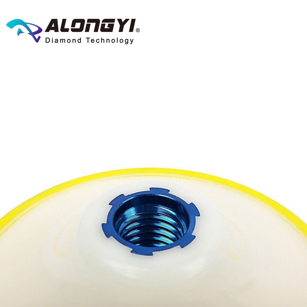 ALONGYI 4 Inch Backer Pads Hook and Loop Backing Pads with Thread M14(2-PCS)