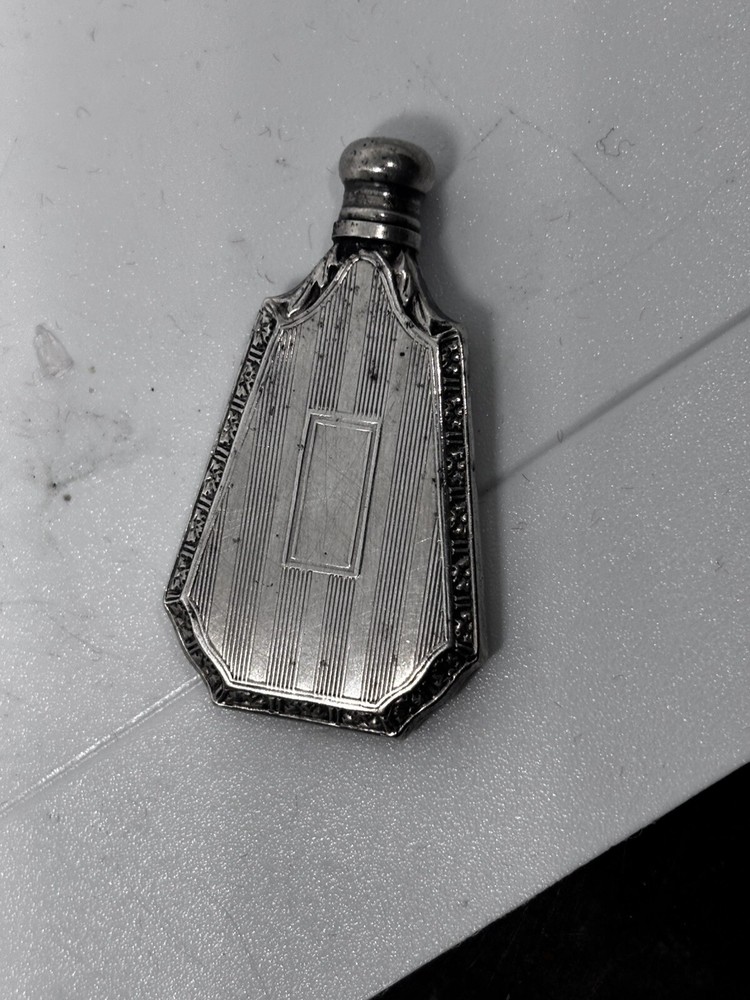 VTG Art Deco Sterling Silver Perfume Flask