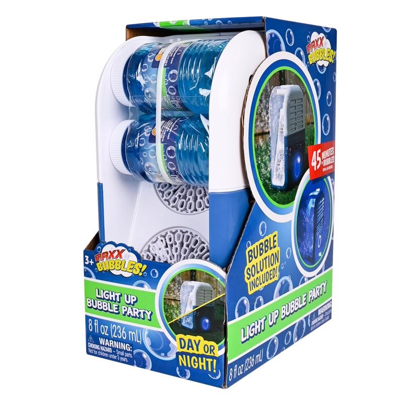 Maxx Bubbles Light Up Bubble Party Blue/White