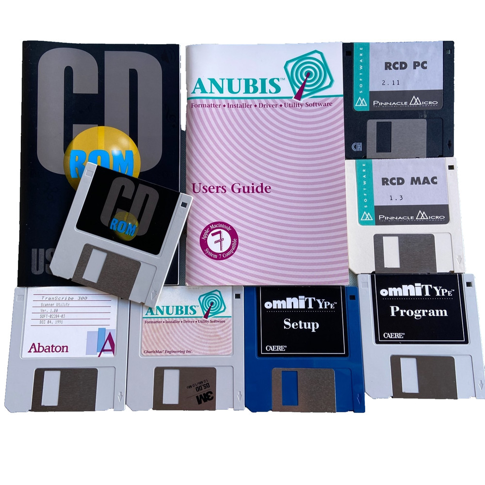 Computer Software Drivers CD Rom Pinnacle Micro RCD PC Anubis Caere Omnitype Aba