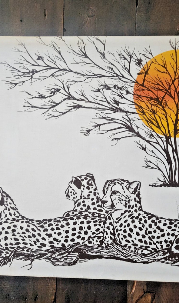 MCM Fabric Wall Art Cheetahs by E. Taylor