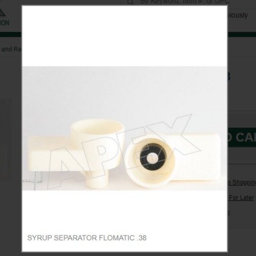 SYRUP SEPARATOR FLOMATIC .38 # 1090-00