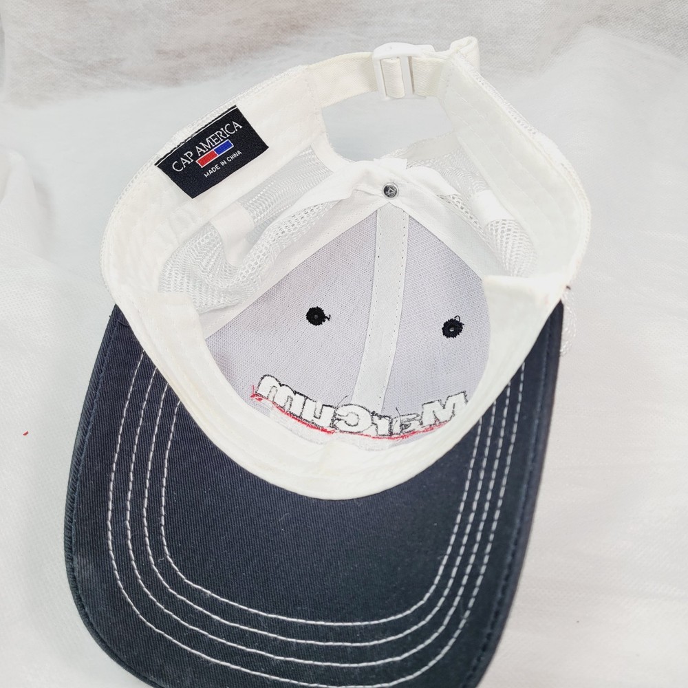 Rare MarCum Technologies Mesh Cap, Black & White Adjustable
