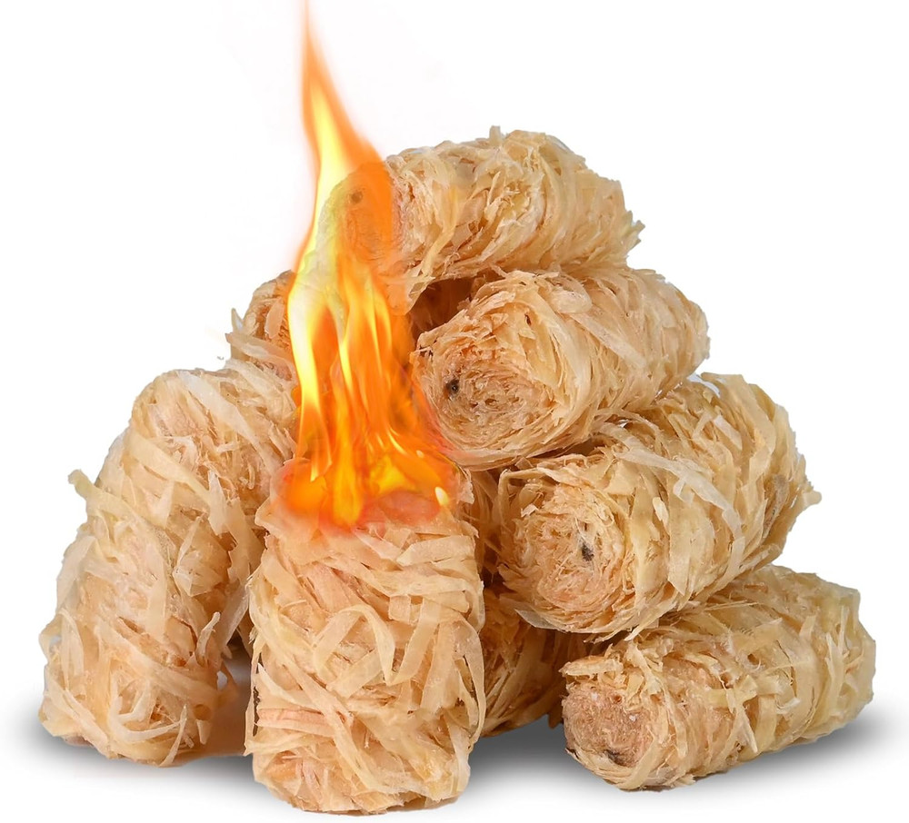 Natural Fire Starters for Grills: Premium Waterproof Quick Firestarters Sticks |