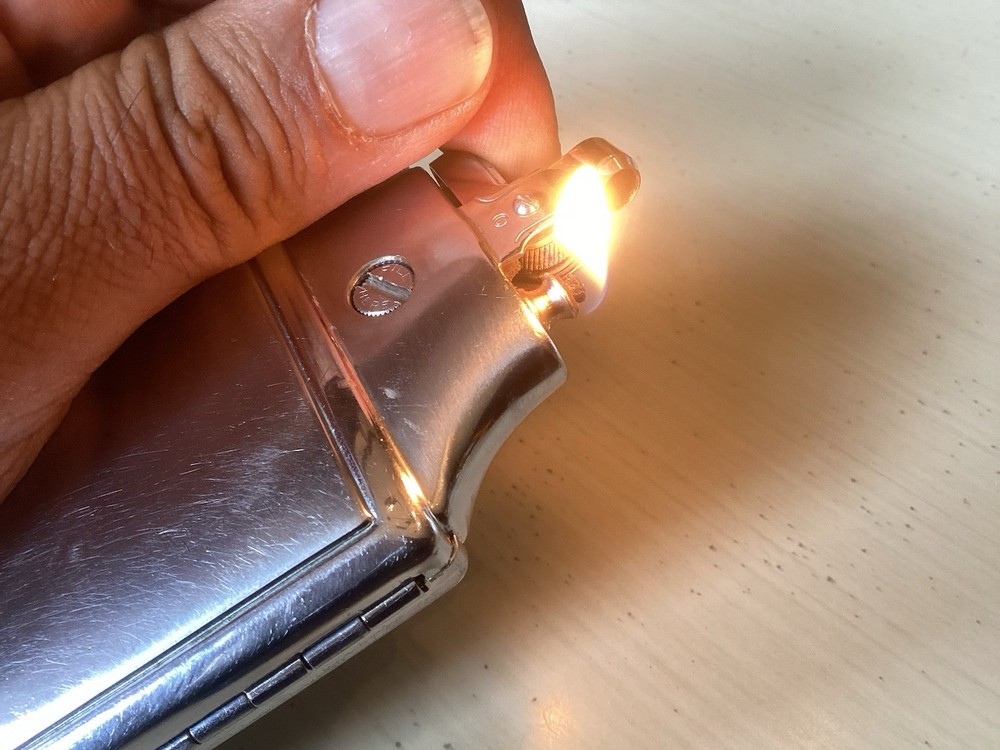 Vintage Ronson Cigarette Case & Lighter  Original Old Box