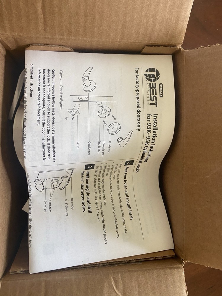 BEST Stanley IC Core Entry Lever set