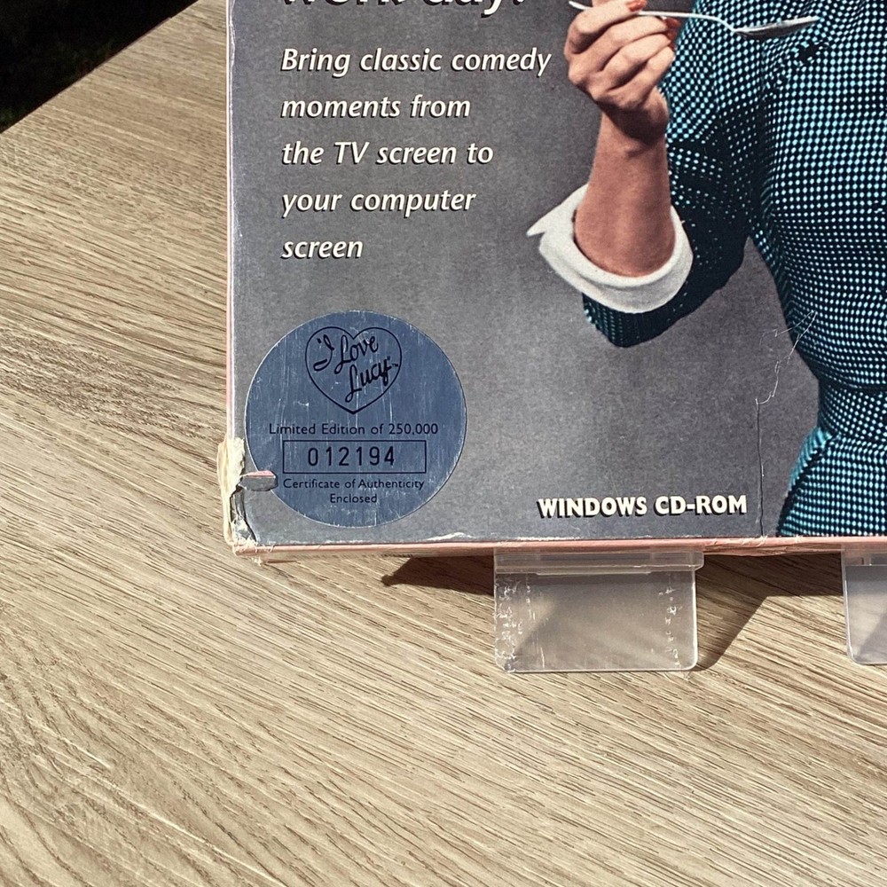 I Love Lucy Limited Edition Utility CD ROM Windows Software Numbered