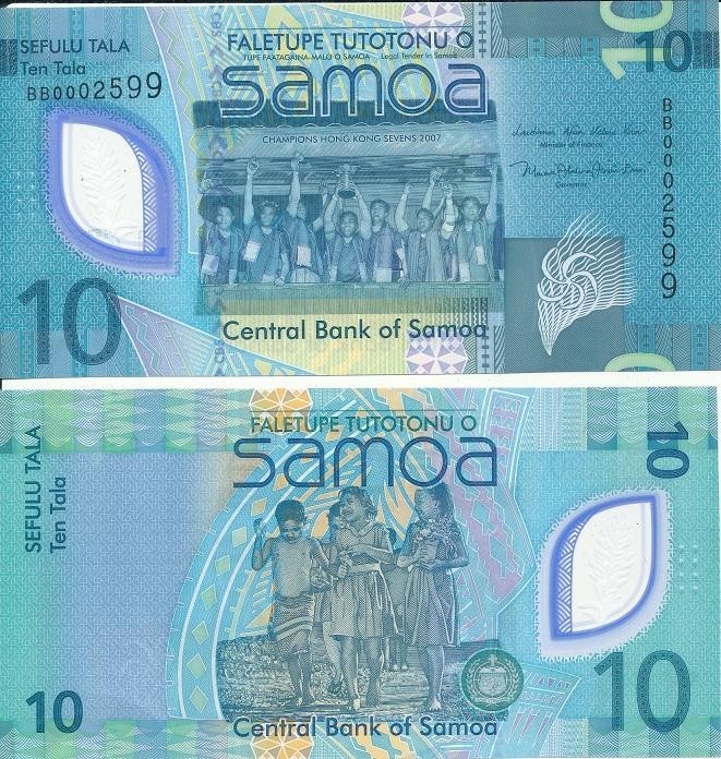 Samoa - 10 Tala 2023 ( 2024 ) UNC P. 48 Polymer Lemberg-Zp