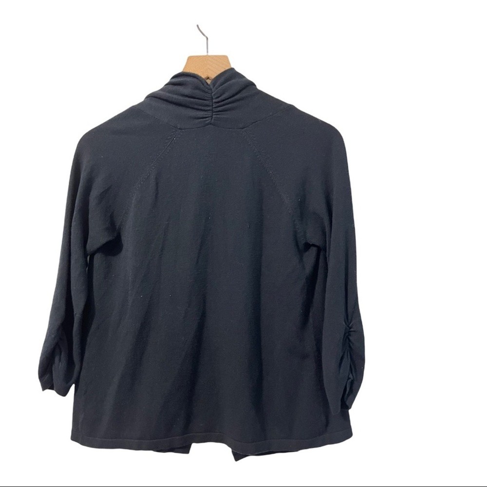 Chicos Black Open Cardigan Size Small