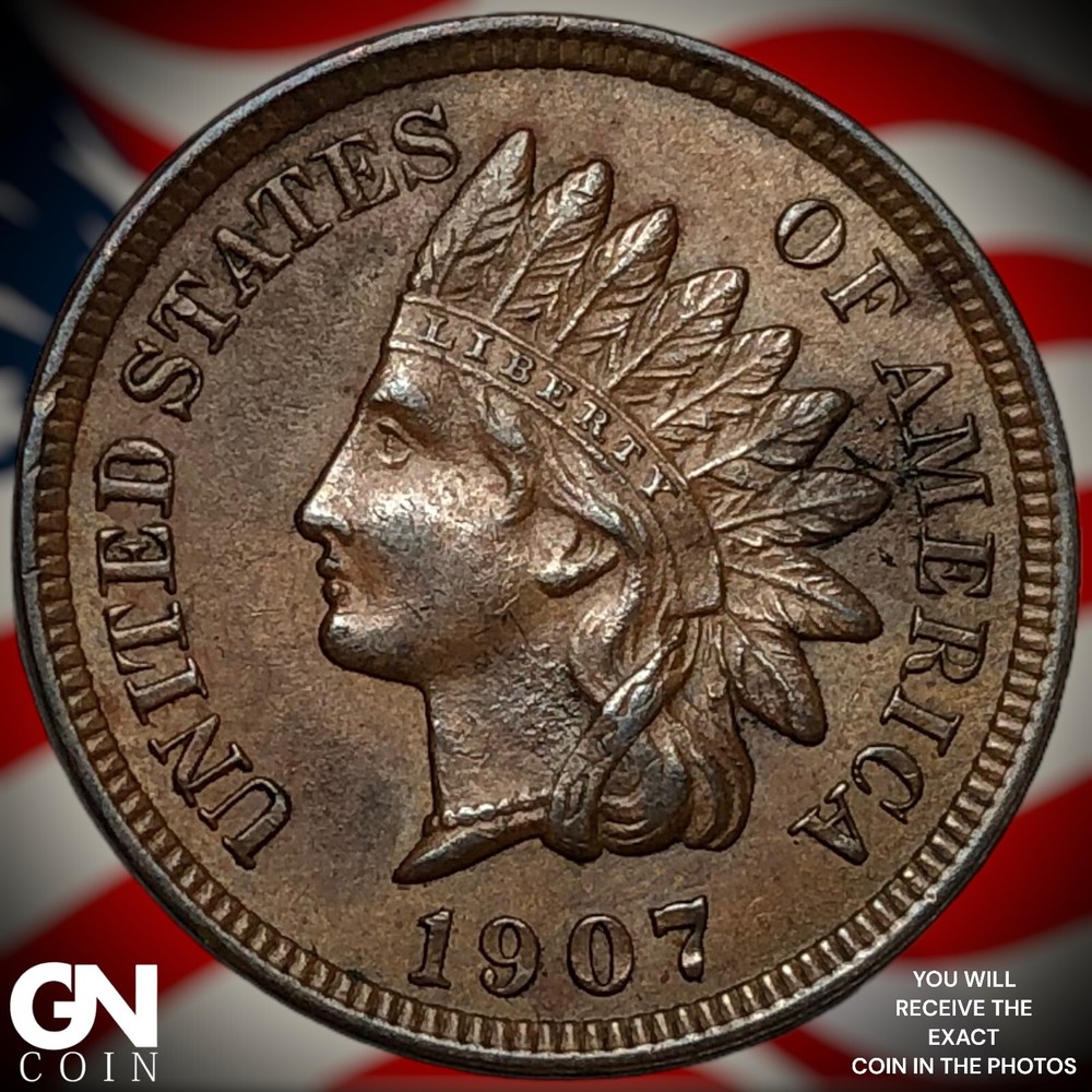1907 Indian Head Cent Penny  M2457