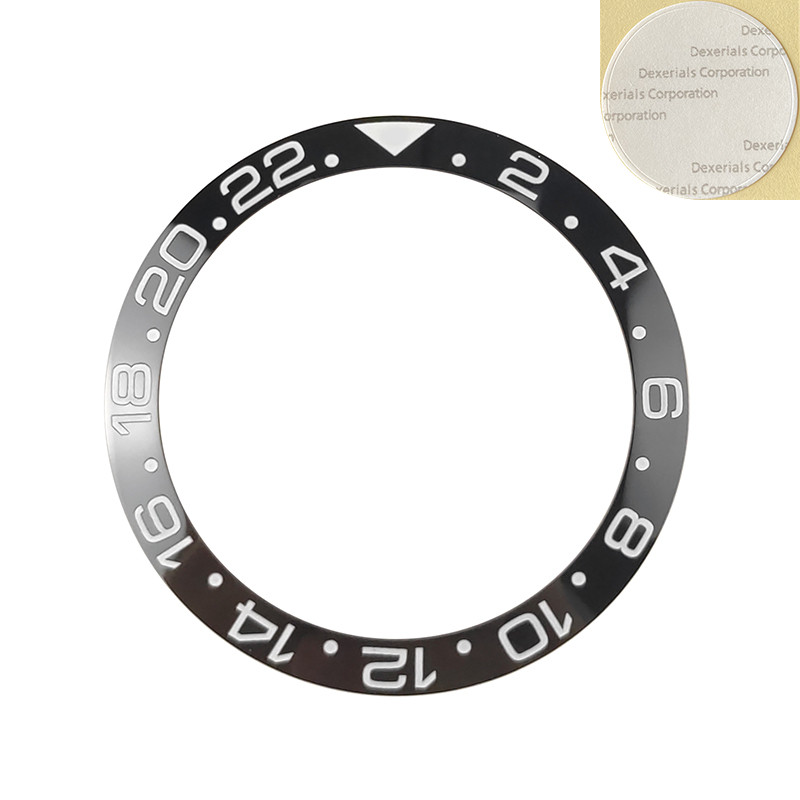 NEW 38mm Black/Blue GMT Ceramic Bezel Insert Ring For GMT MASTER Style Watches