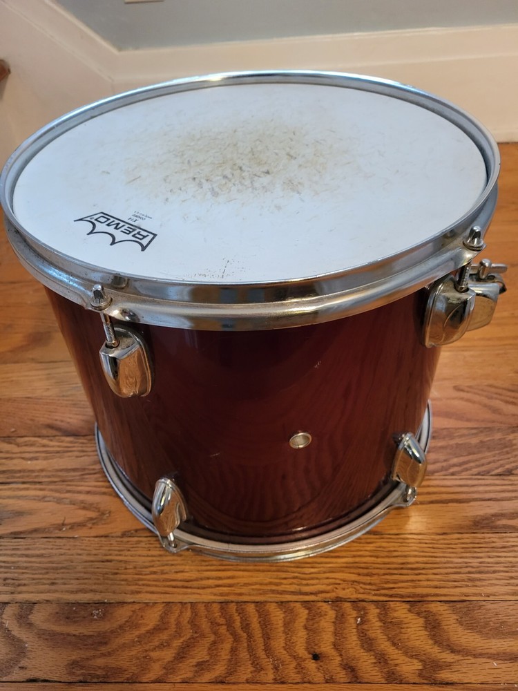 🔥🔥16” Floor Tom & 14" Mount Tom Maroon Check 📸 🔥🔥