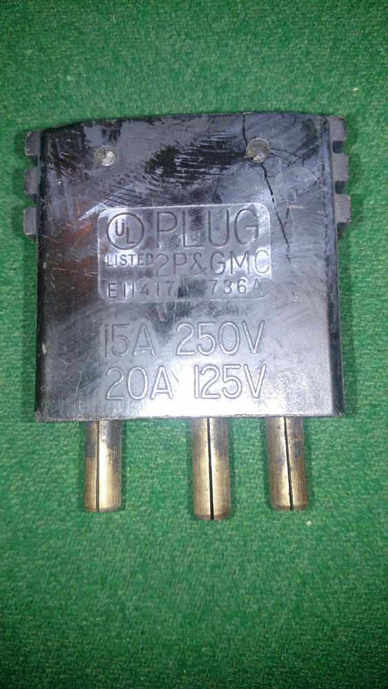 3 pin Stage Plug - Male - 15A