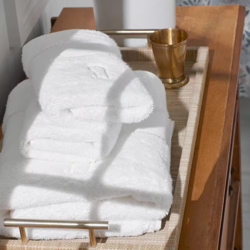 Legends Regal White Solid Egyptian Cotton Bath Towel