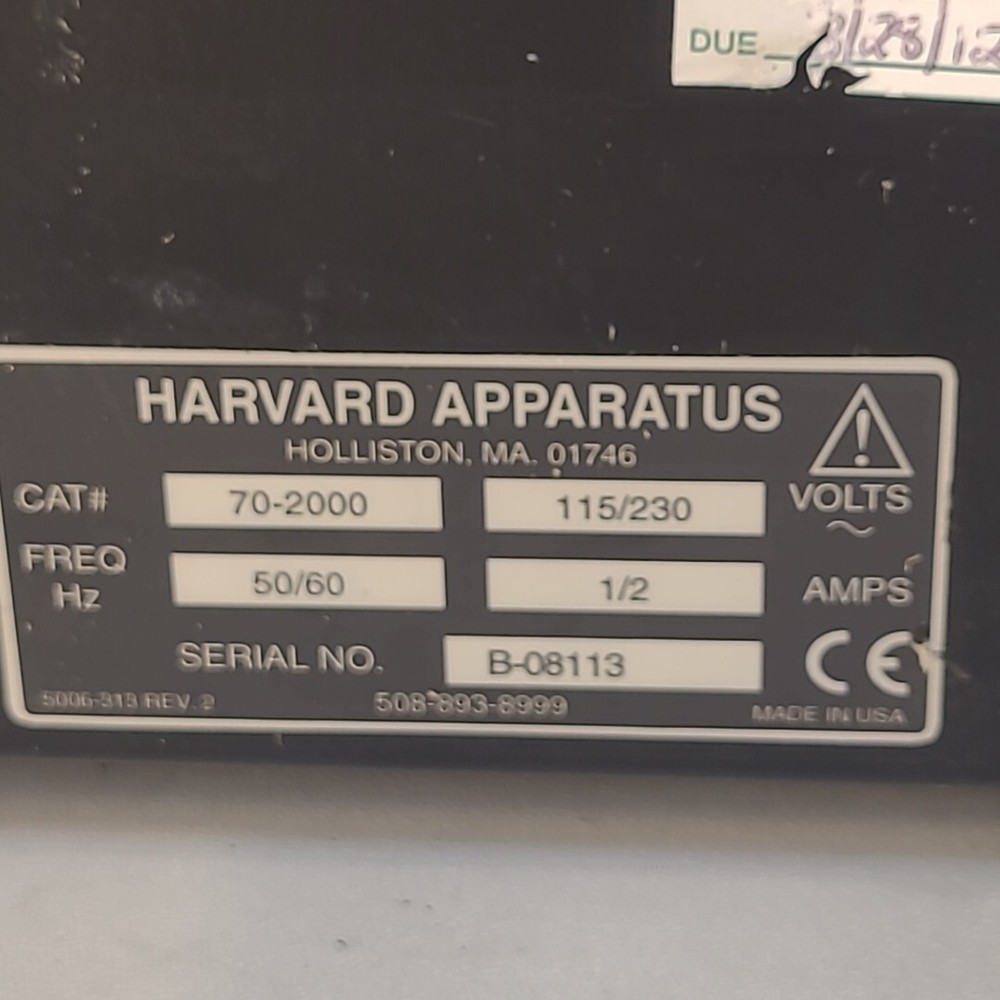 Harvard Apparatus PHD 2000 Infusion Syringe Pump 70-2000 Programmable Tested