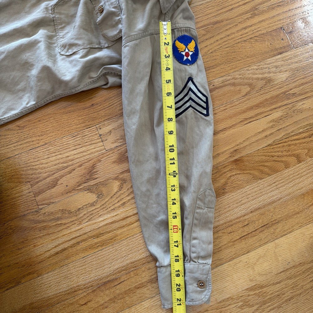 WWII USGI enlisted USArmy sergeant Khaki shirt