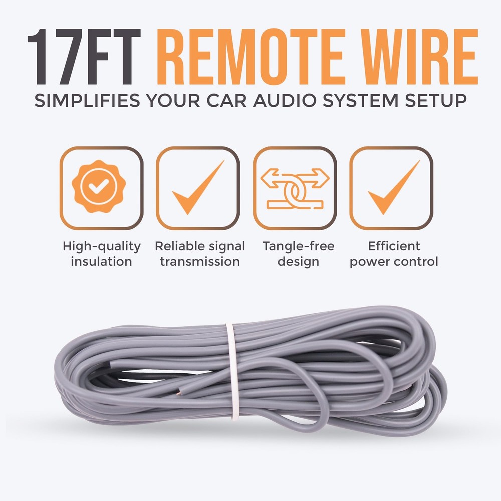 Elite Audio Premium 4 Gauge CCA Amplifier 4 (Mini-ANL), Orange
