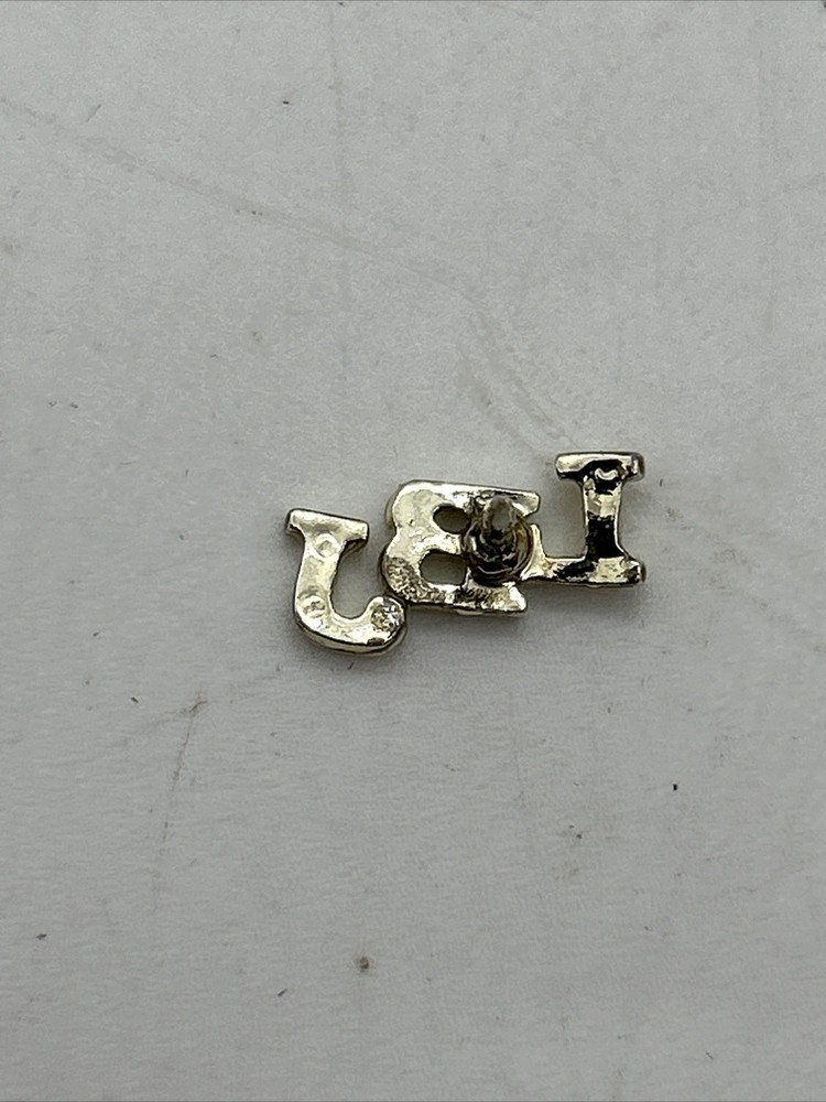 Vintage Lyndon B Johnson LBJ Small Pin Brass Pinback Button