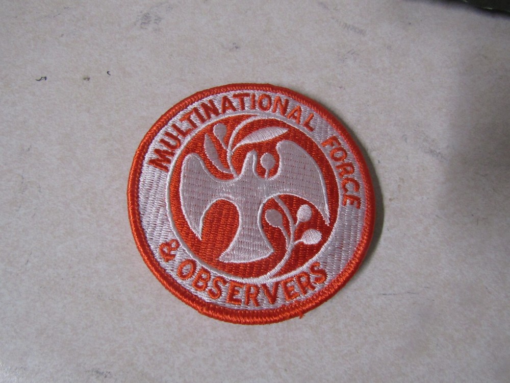 MILITARY PATCH HOOK LOOP MFO SINAI EGYPT MULTINATIONAL FORCES OBSERVERS PEACEKEE