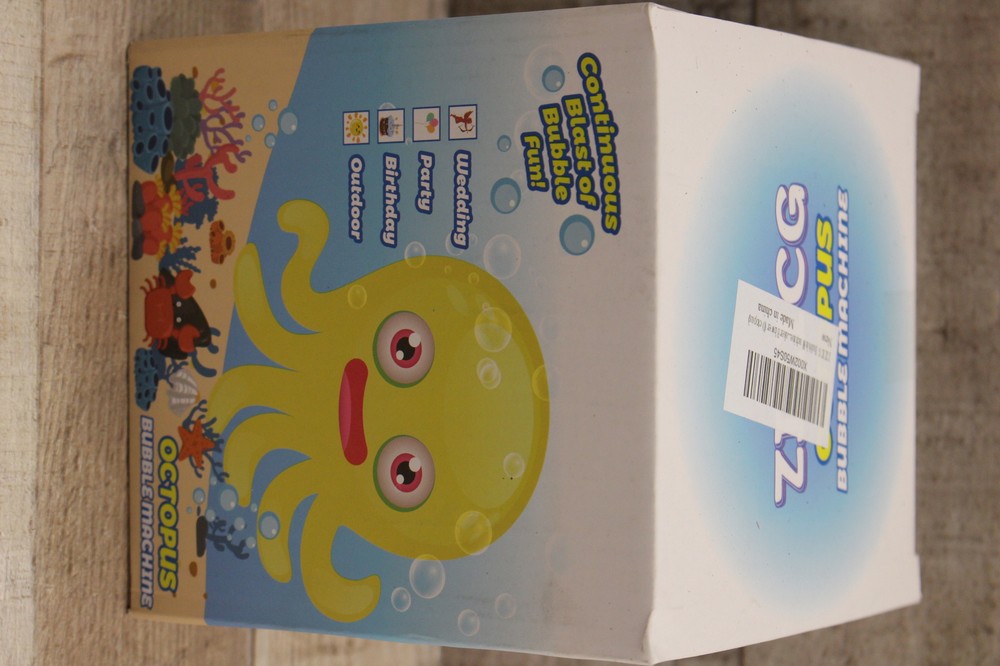 Wanna Bubbles Octopus Automatic Bubble Making Machine - Requires Batteries - New