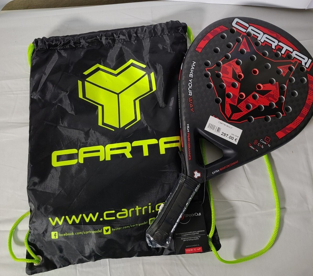Cartri Tennis Racket & Drawstring Bag (s)