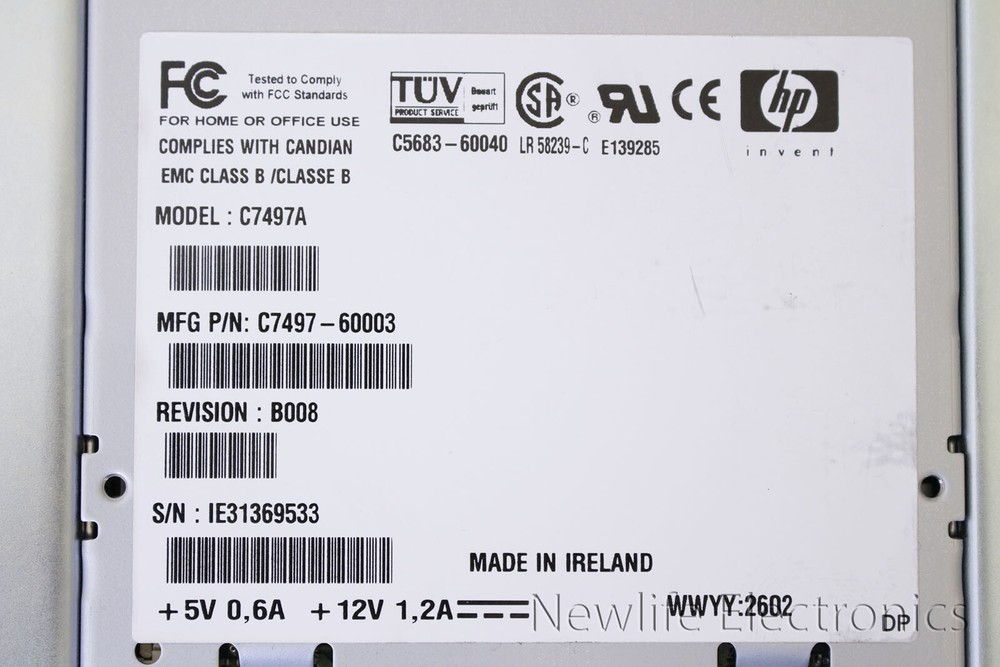 HP C7497-69201 StorageWorks DAT 40 Tape Drive Module C7497-60003 C7497A
