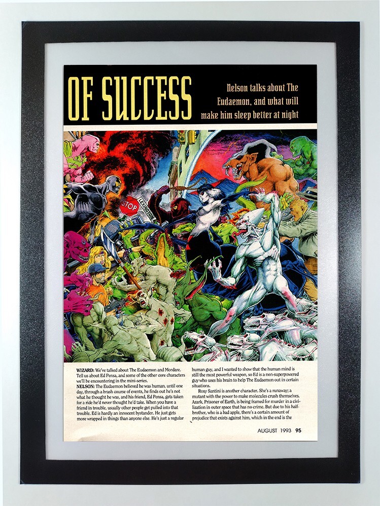 Eudaemon by Nelson - Manta Comics Dark Horse Comics -Framed Original Wizard Page