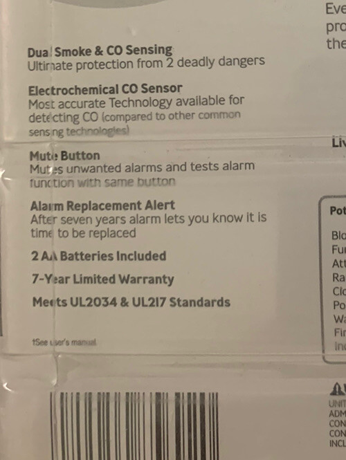 First Alert 2-in-1 Combination Alarm
