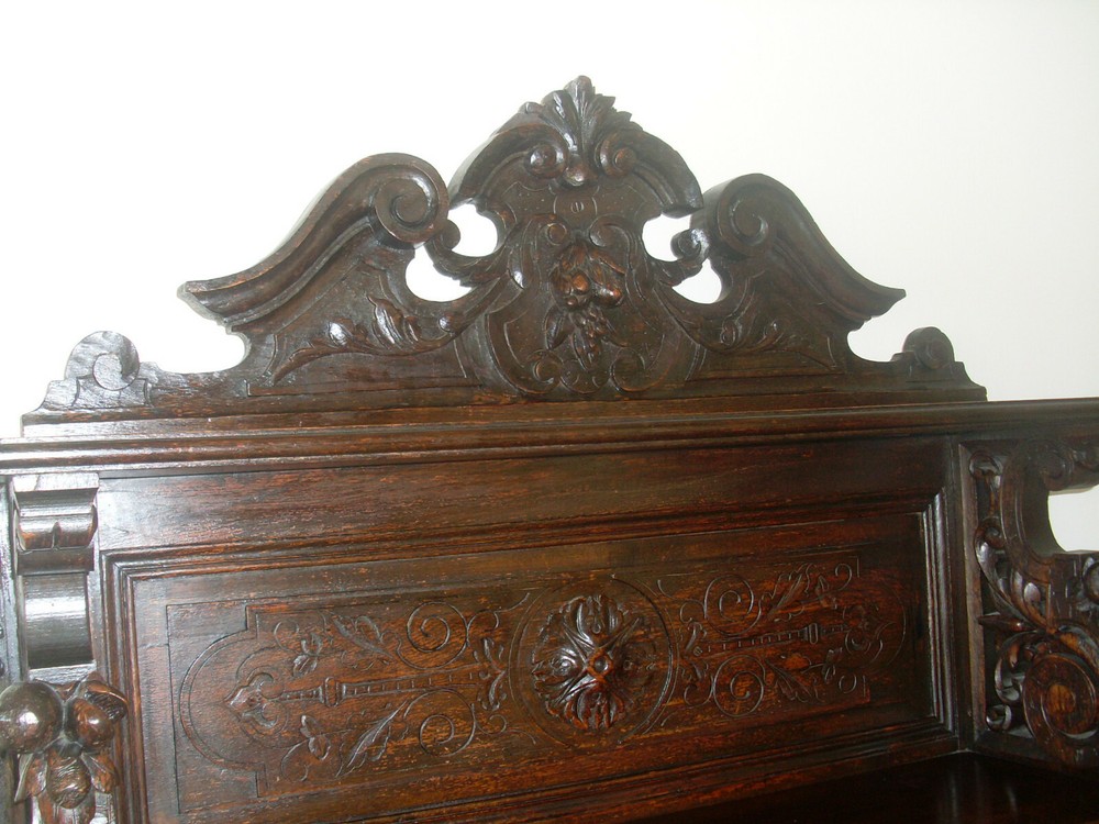 Antique French Sideboard carved oak