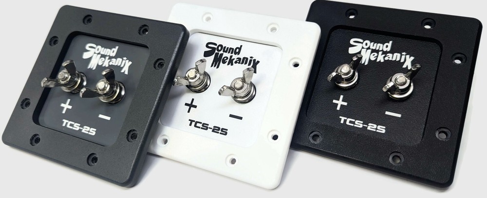 Square Subwoofer Speaker Box Terminal Cup, Single Input - TCS-2S