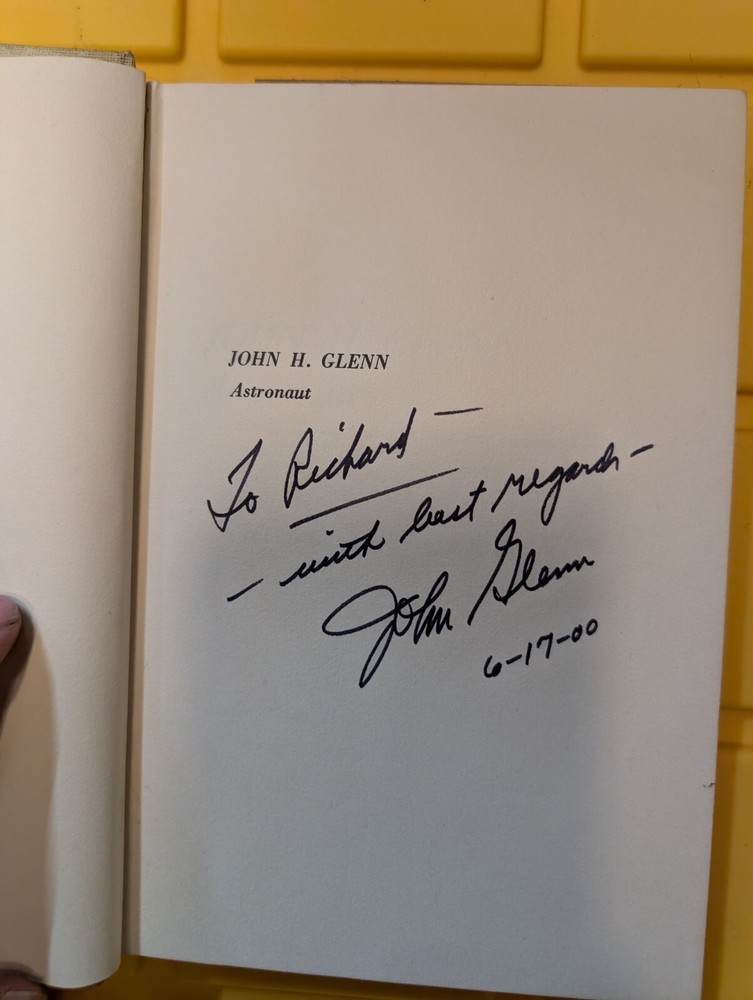 John H Glenn Astronaut Autographed Book