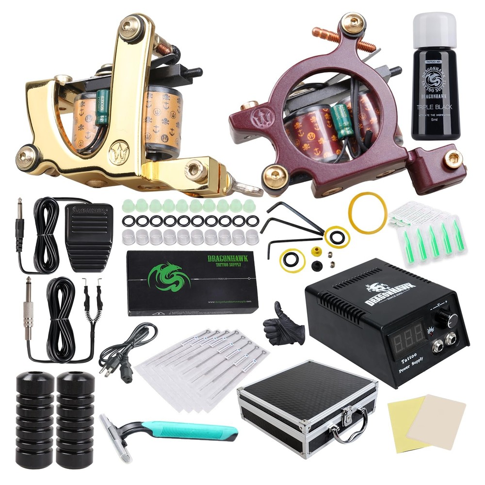 Dragonhawk Complete Tattoo Kit For Beginners 2 Pro Tattoo Mac