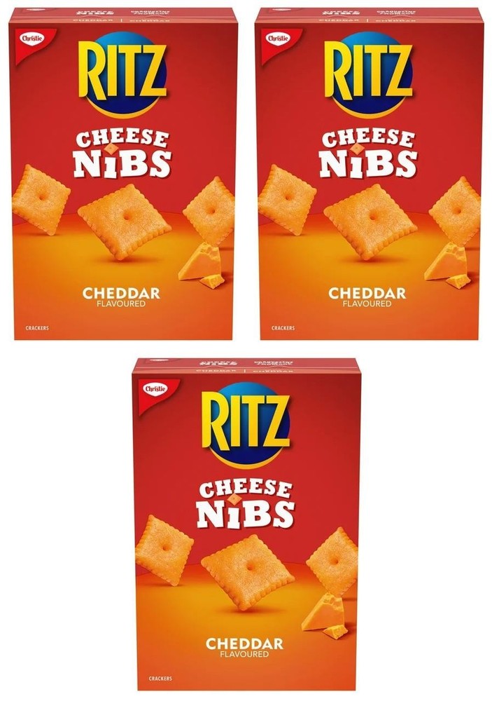 Ritz Cheese Nibs Cheddar Crackers 180g (3 Pack)