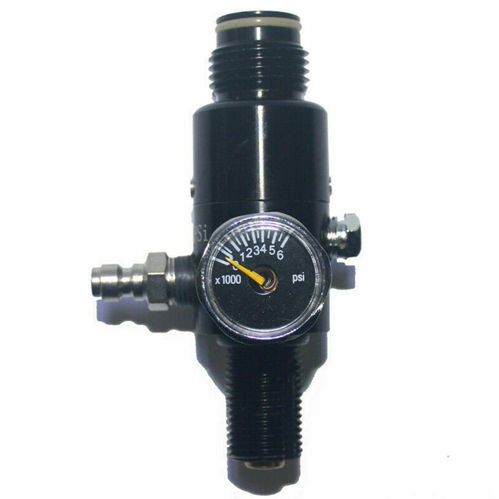 Air Tank Regulator Air Compressor Valve Regulator 4500psi Accessories Black