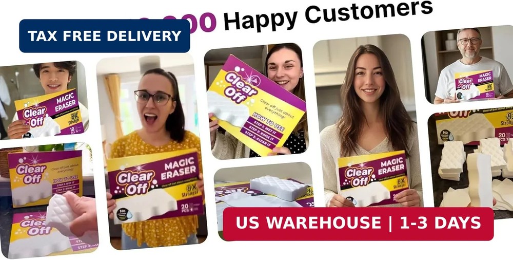 20 Pack Upgraded Magic Sponge Eraser Extra Large Super Powerful - Melamine Spong