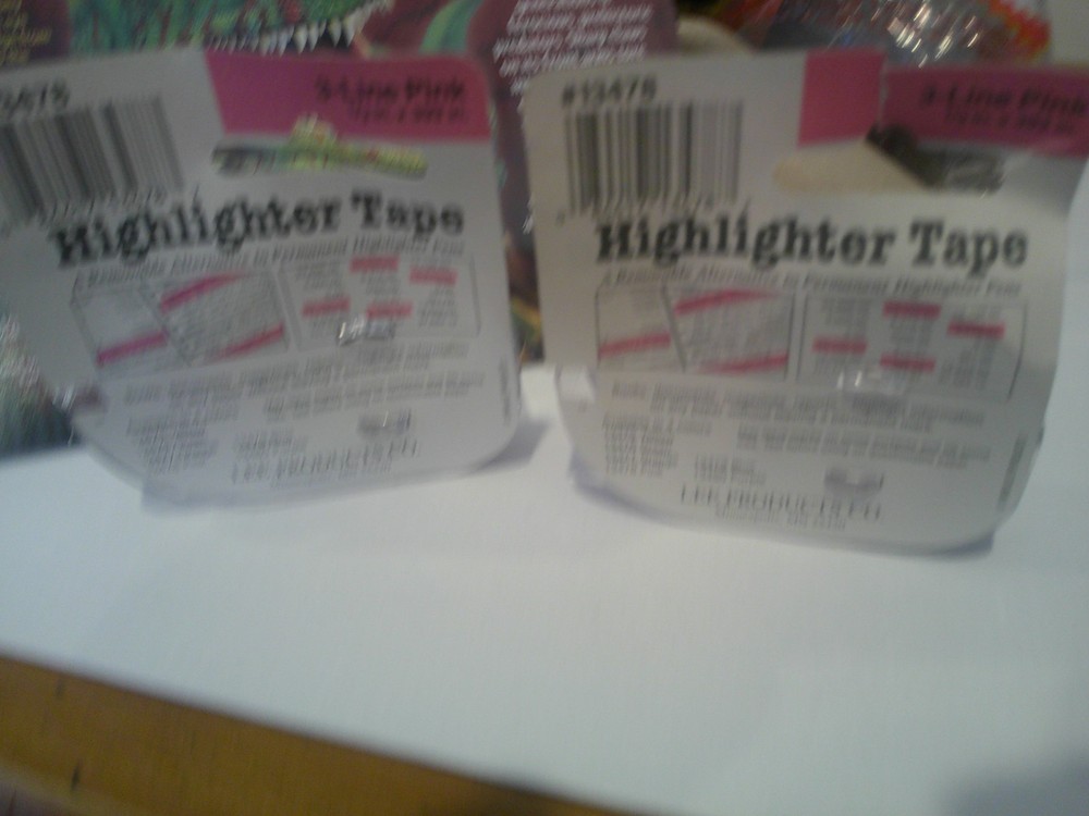 Removable Highlighter Tape 2 - 3-LINE PINK