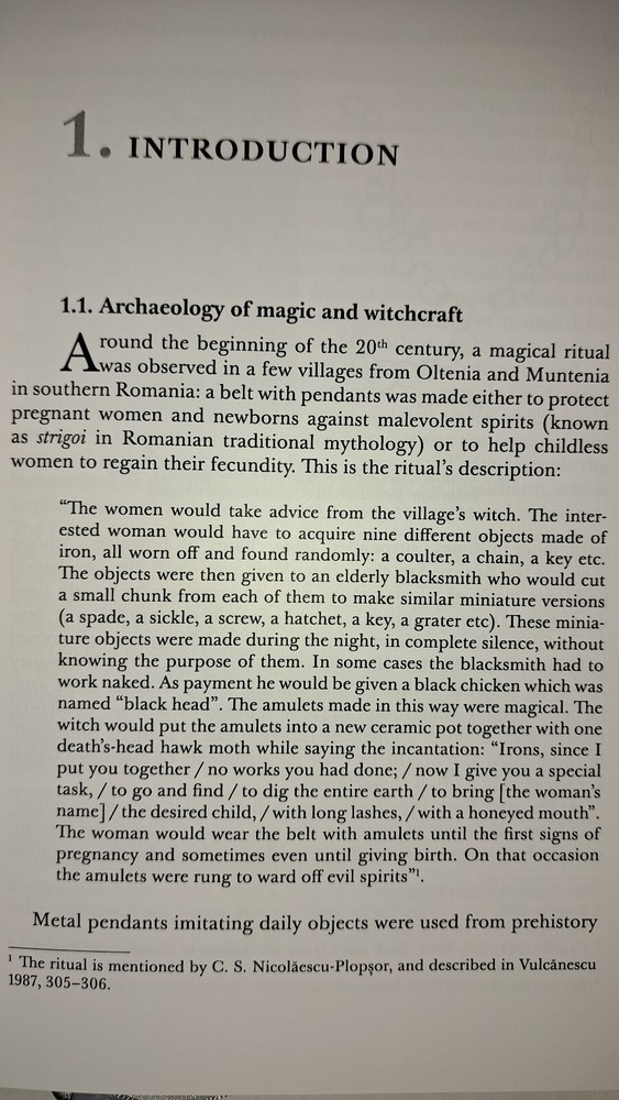 Archeological Explorations of Magic nd Witchcraft in Iron Age TRANSYLVANIA -BOOK