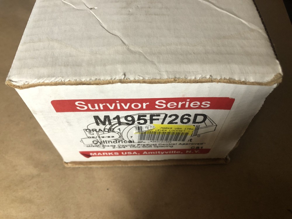 Marks M195F/26D Lever/Rose Exit Device Trim Brushed "SHIPS FREE"