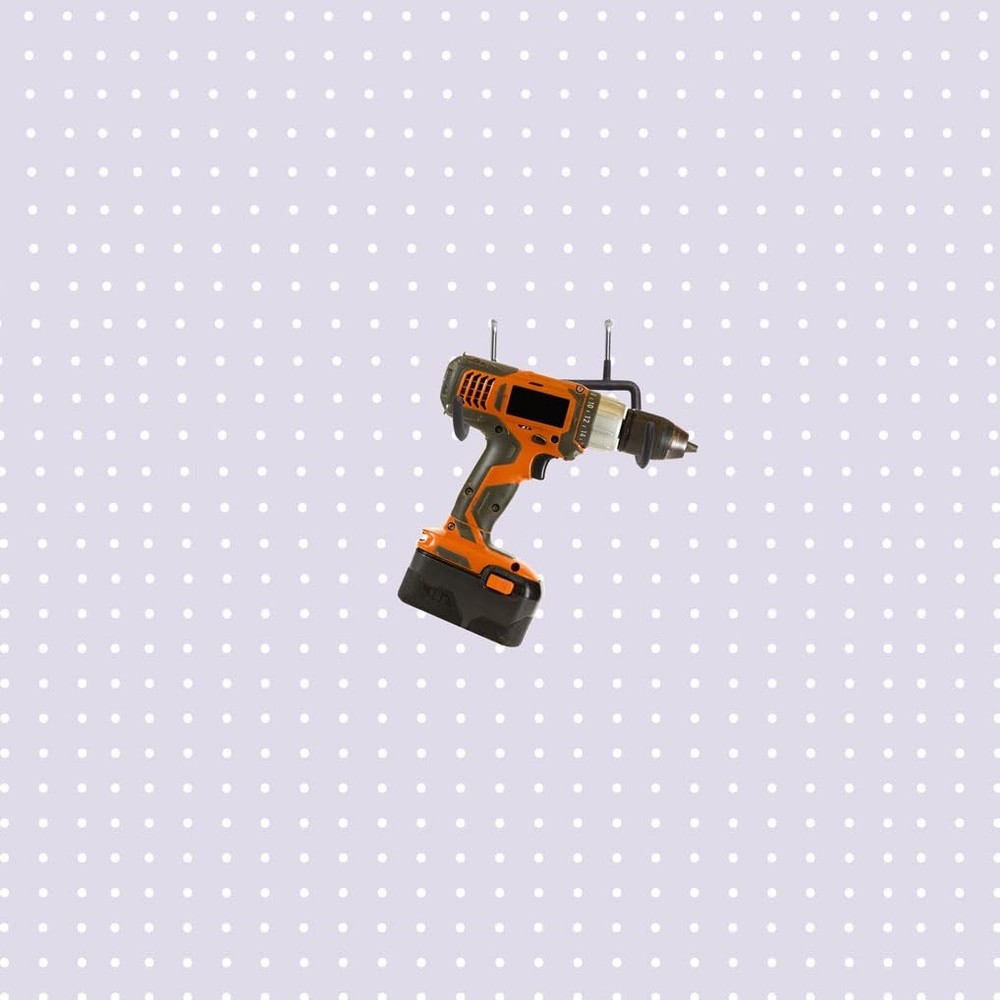 10 Pcs Heavy Duty Pegboard Drill Holder Power Tool Holder Pegboard Hooks with...