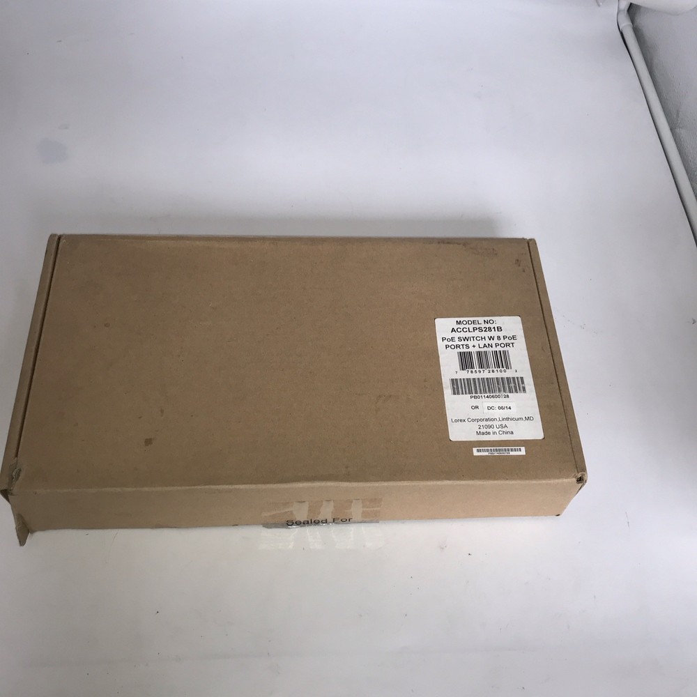 Lorex ACCLPS281B 8-Channel PoE Switch