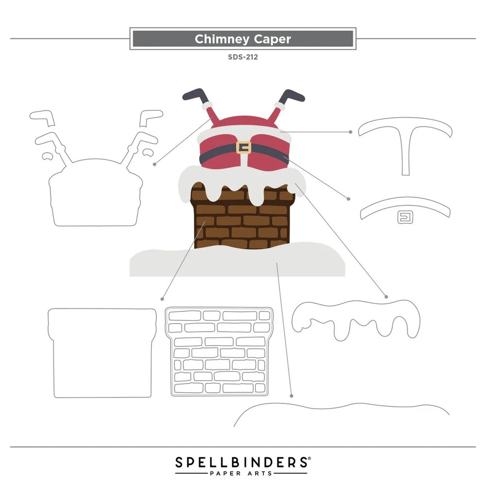 Spellbinders "MERRY MISCHIEF STAMP & DIE BUNDLE" Entire 4 Set Bundle MSRP $92