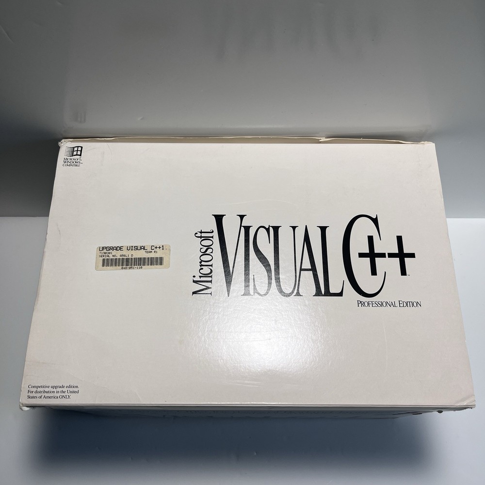 1993 MICROSOFT VISUAL C++ PROFESSIONAL EDITION BOOK SET SEALED DISKS