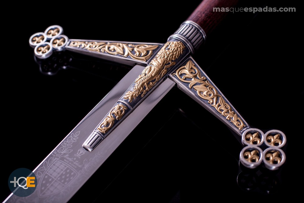Claymore Silver Mandoble Decorated in Gold