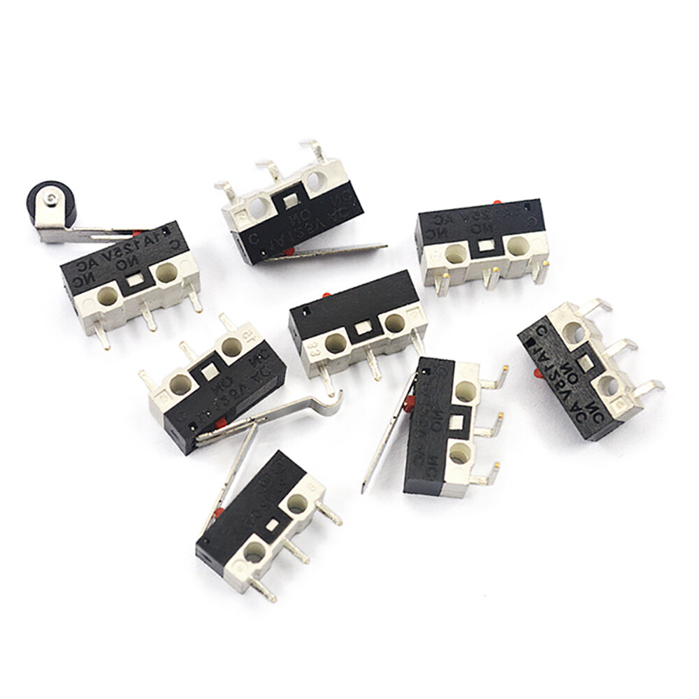 3-Pins PCB Momentary Push Micro Switche Micro Limit Switch 1A 125V Mouse Button